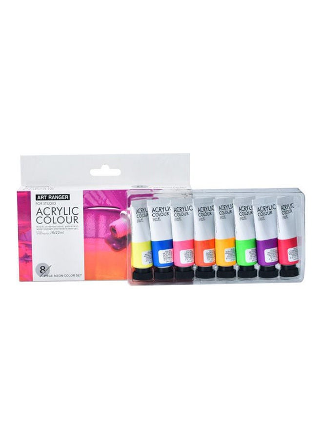 ART RANGERS Acrylic Neon Colors - Set Of 8 Tubes 22 Ml Multicolour - Image 3