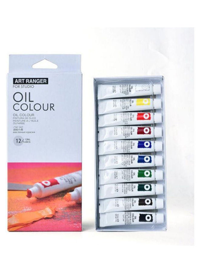 Oil Colors Set Of 12 Tubes 12Ml Multicolour