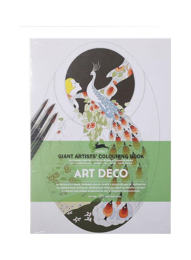 Pepin Art Deco - Giant Artists' Colouring Book Multicolour - Image 1