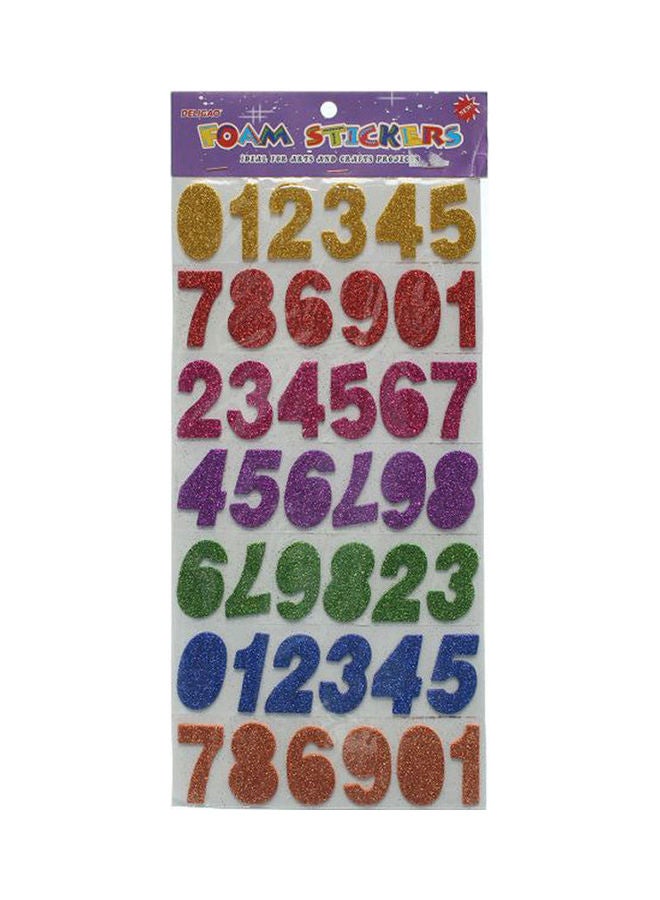 Numbers Foam Stickers Multicolour - v1628940534/N50080405A_1