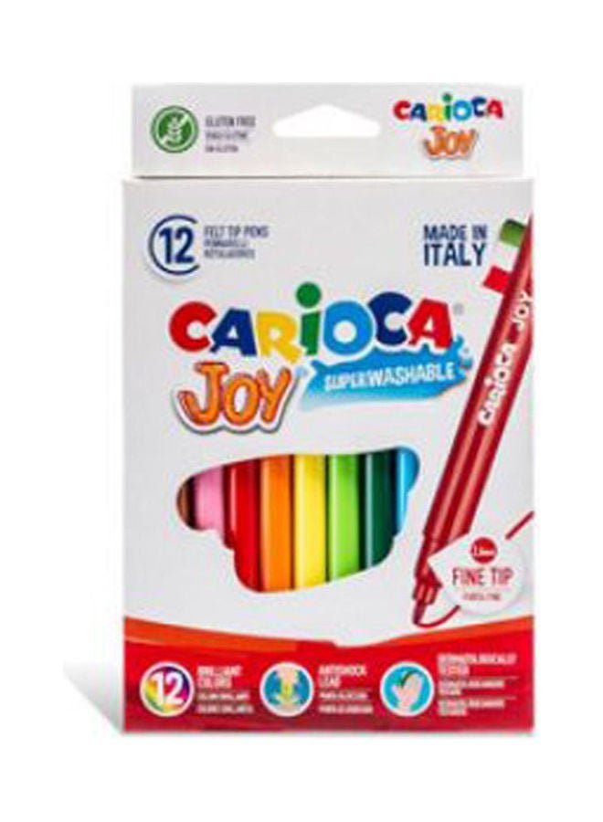 carioca - Carioca Super Washable Fine Nib Color Markers - Set Of 12 Multicolour - Image 1