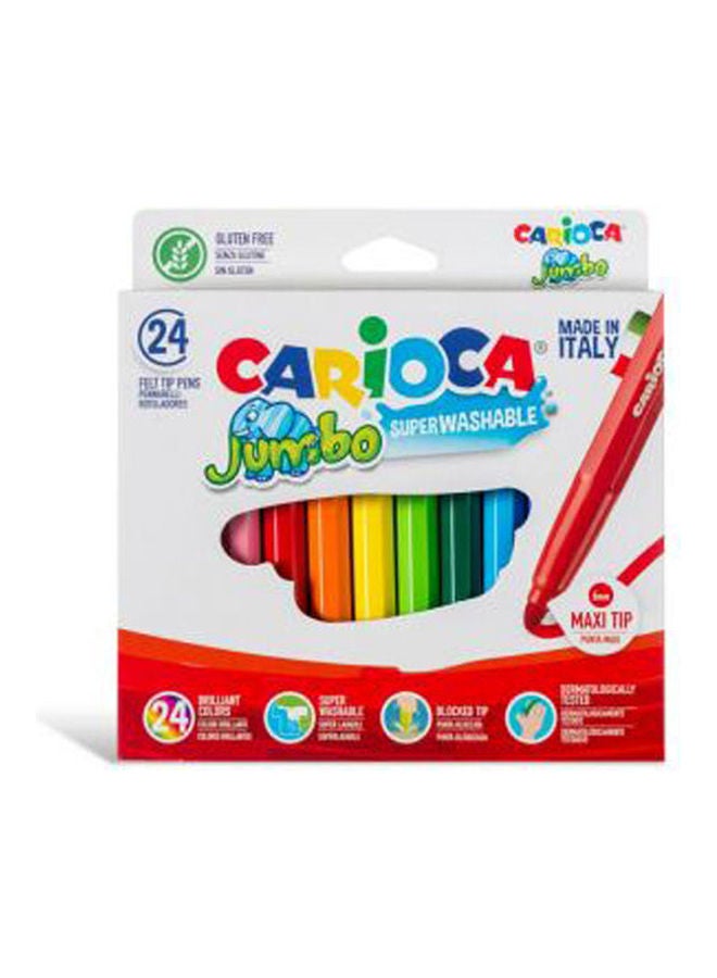 carioca Carioca Jumbo 24 colors Ogival maxi felt tip pens Multicolour 
