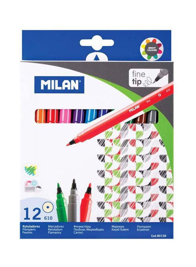 MILAN Fine-Tip Fibrepens Multicolour - Image 1