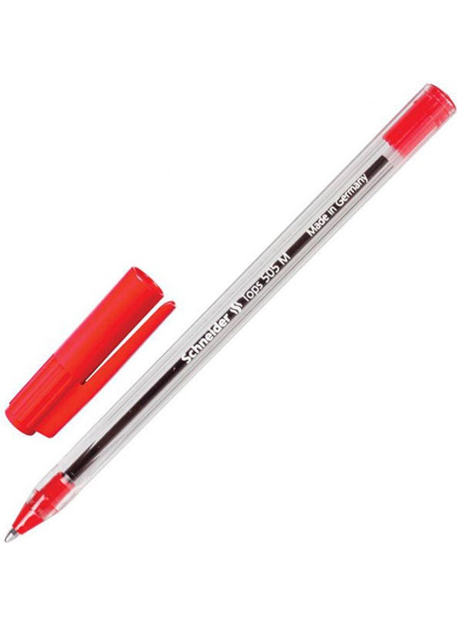 Schneider Tops 505 Ballpoint Pen Red  - Image 1