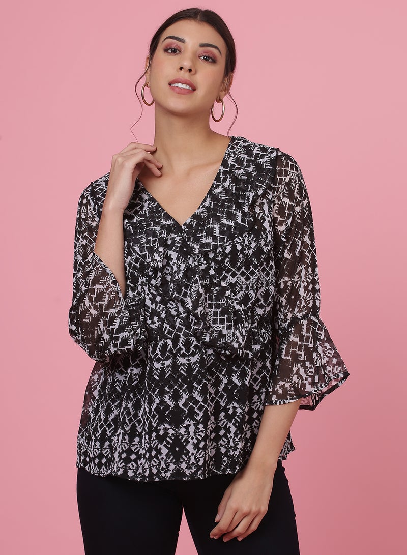 Printed Top Black/White - v1628943180/N49754478V_2