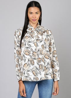 White/Brown Multicolor