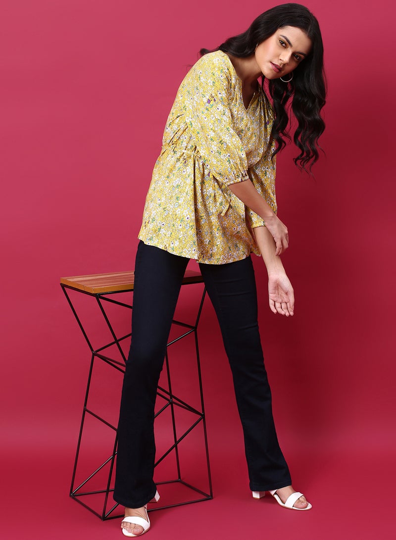 Aila Casual Printed Stylish Top Multicolour  - Image 3