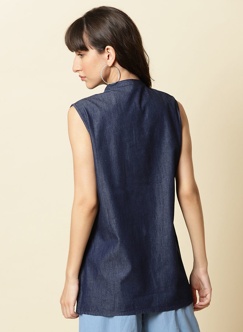 OFFROAD - Stylish Casual Jacket Dark Blue - Image 1