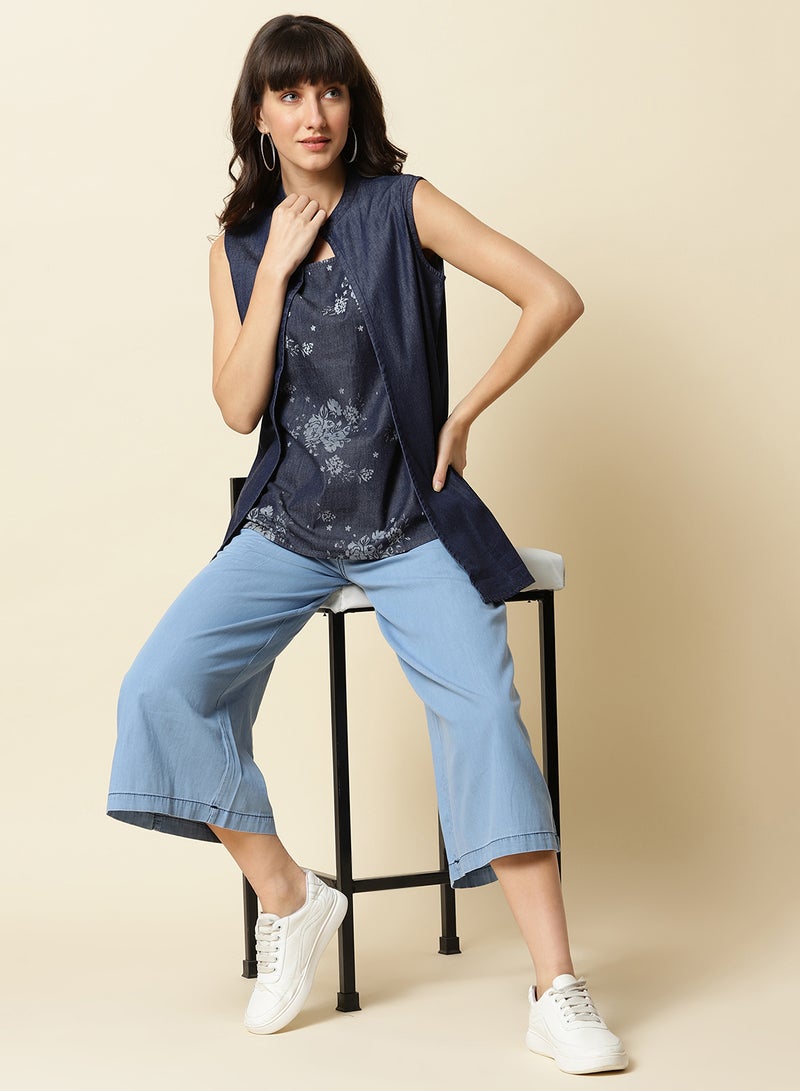 OFFROAD - Stylish Casual Jacket Dark Blue - Image 1
