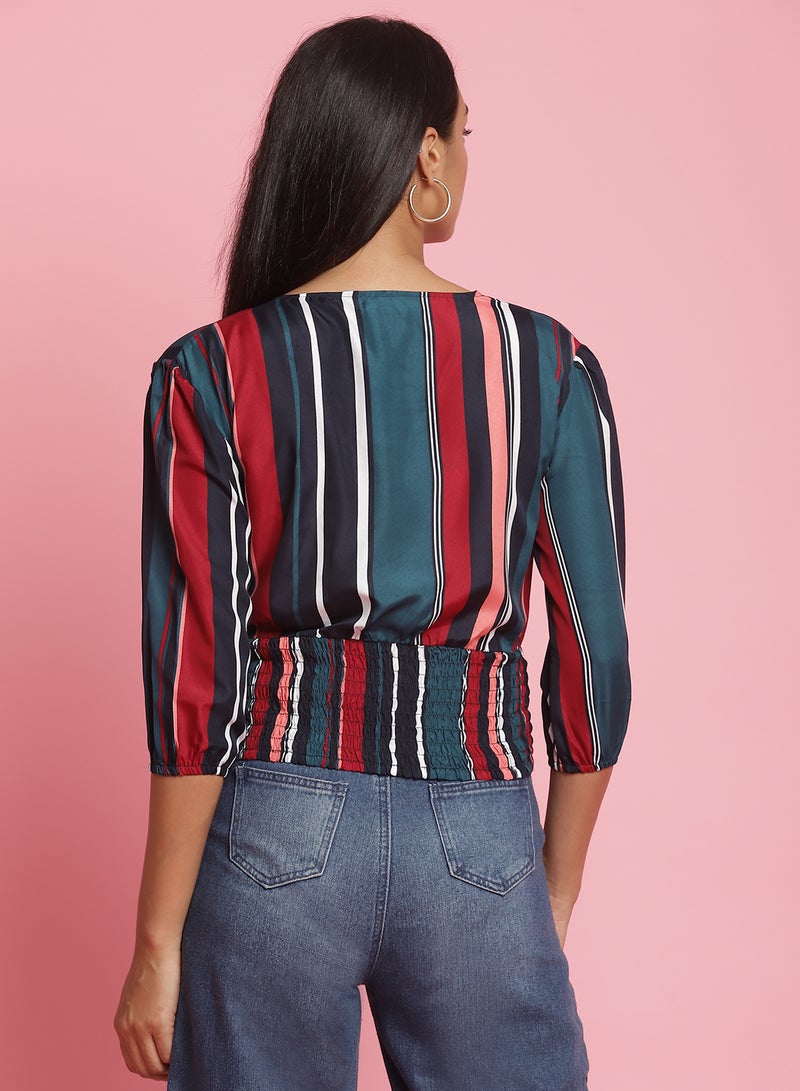 Aila Comfortable Stylish Top Multicolour  - Image 2