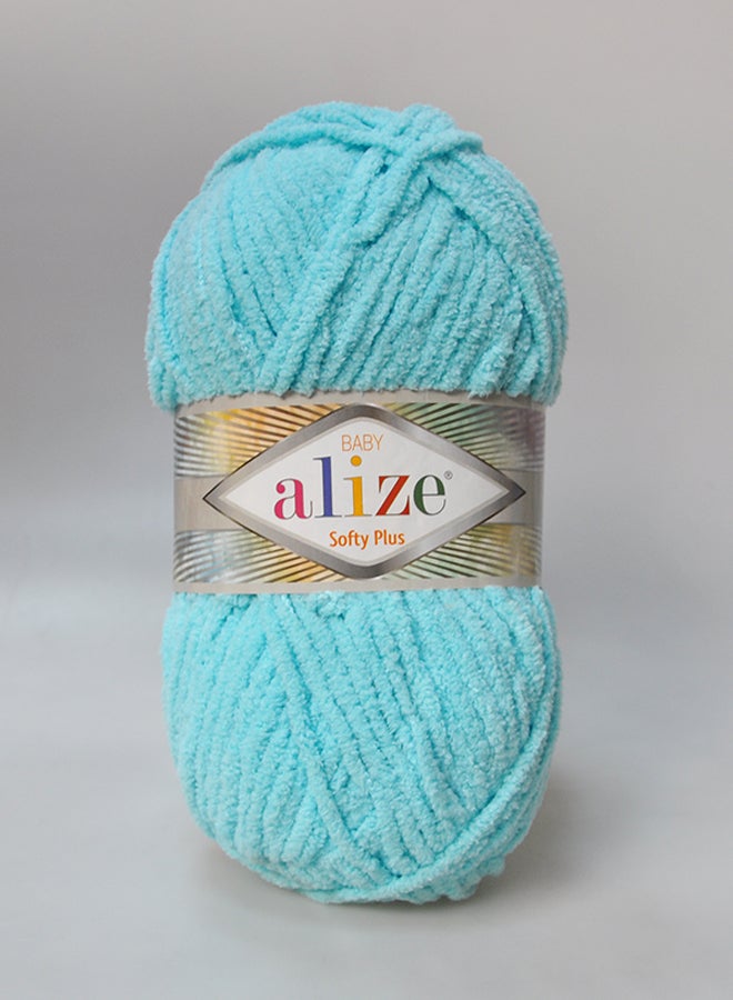 ALIZE Softy Plus Hand Knitting Yarn 263 Blue 100grams - Image 2