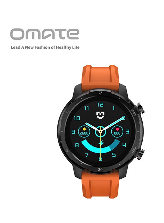 OMATE - T-One Smartwatch | Fitness Tracker | Touch Display | Health Monitor | Heart Rate Sensor | Real Time Tracking | Body Temperature Monitor | Orange - Image 1