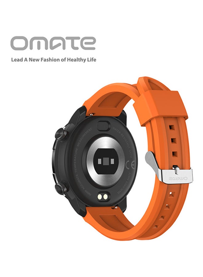 OMATE - T-One Smartwatch | Fitness Tracker | Touch Display | Health Monitor | Heart Rate Sensor | Real Time Tracking | Body Temperature Monitor | Orange - Image 1