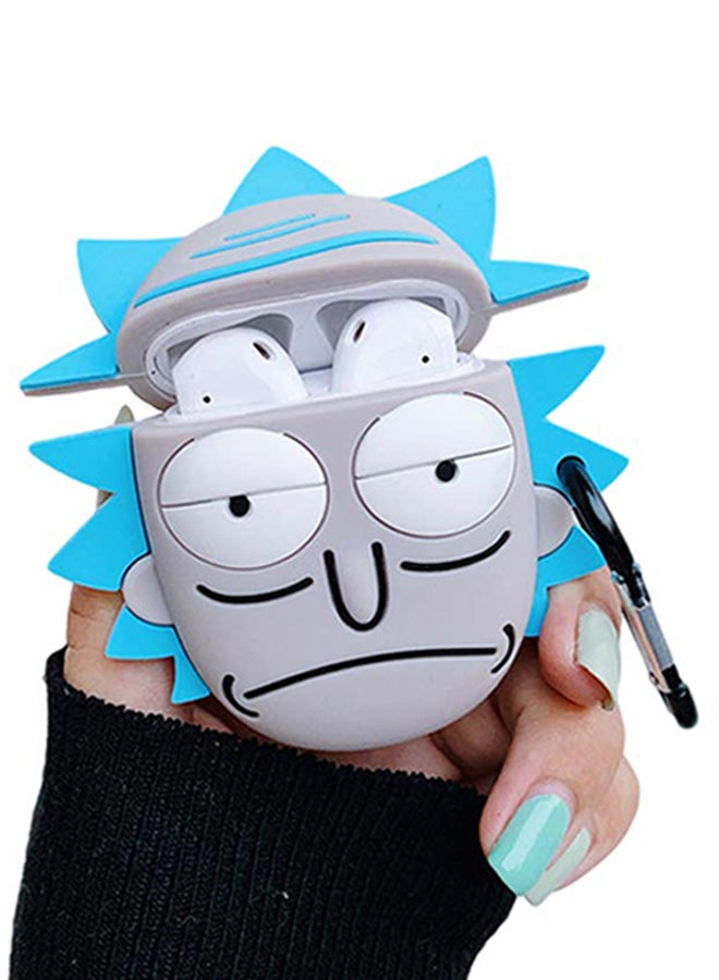 Aimax - Rick Apple AirPods Cover Grey/Blue - Image 1