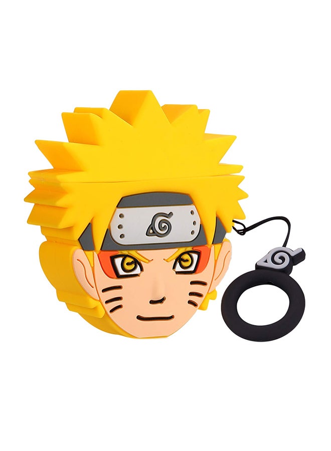 آيماكس غطاء حماية بتصميم شخصية ناروتو لسماعات أبل آيربودز بيج/أصفر - Image 1