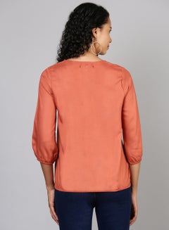 Aila Casual Top Brown  - Image 2