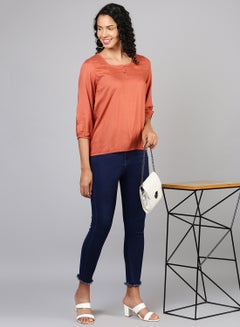 Aila Casual Top Brown  - Image 3