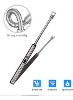 Dubkart USB Rechargeable Electric Arc Lighter Silver  - Image 3