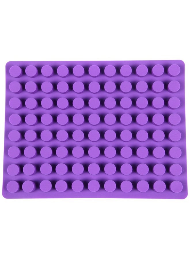 قالب دائري يحتوي على 88 تجويفا أرجواني 38x29.5سم - Image 1