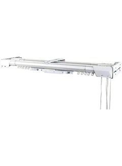 Adjustable Double Traverse Curtain Rail White 2meter