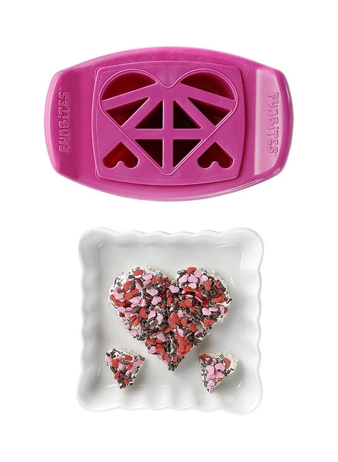 FunBites Heart Shape Cutter Pink - Image 3