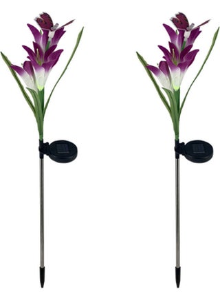 2-Piece Solar Lily Design Light Set Multicolour - v1629006488/N50081990A_1