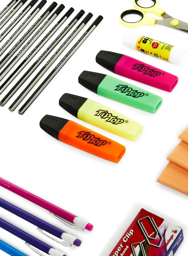 Back to School Stationery Mega Bundle Pack of 72 Assorted