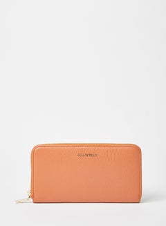 COCCINELLE Leather Zip Around Wallet Brown  - Image 1