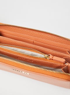 COCCINELLE Leather Zip Around Wallet Brown  - Image 4