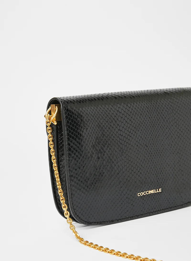 COCCINELLE Snakeskin Print Crossbody Bag