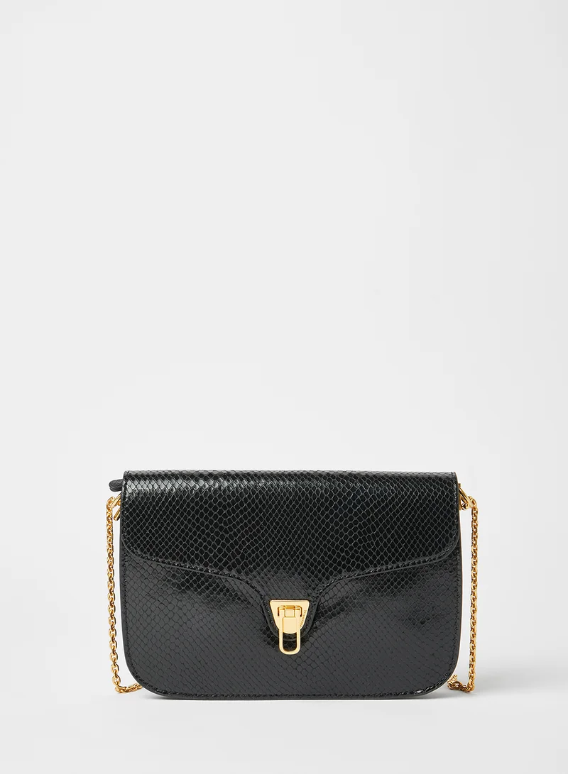 COCCINELLE Snakeskin Print Crossbody Bag
