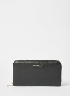 COCCINELLE Leather Zip Around Wallet Black  - Image 1