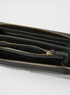 COCCINELLE Leather Zip Around Wallet Black  - Image 4