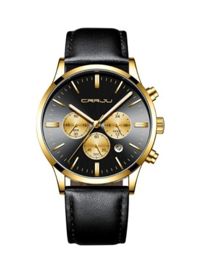 كرجو ساعة يد كرونوغراف مقاومة للماء للرجال