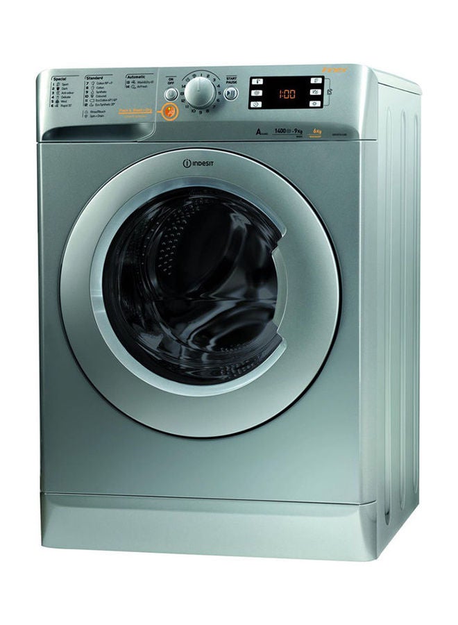 INDESIT Washing Machine 9 Kg With 6 Kg Dryer XWDE 961480X S EX Silver 