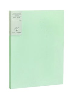 Generic Book Document Organizer With Sheet Protector For Business Office School Green  - Image 1