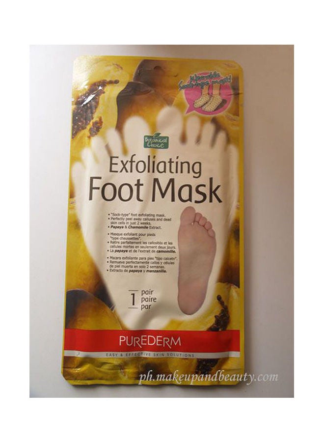 Purederm Botanical Choice Exfoliating Foot Mask Multicolour 