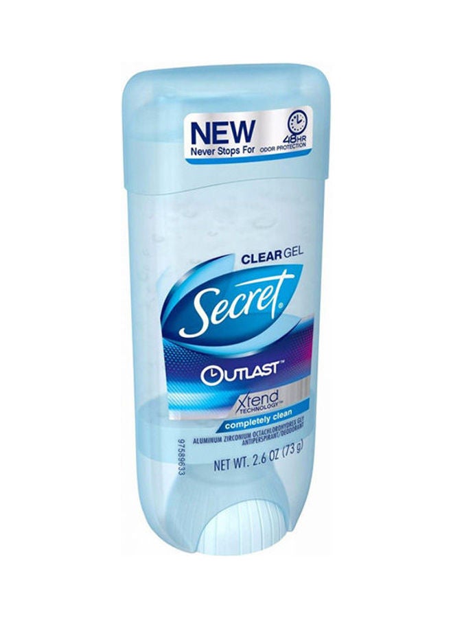 سيكريت Outlast Xtend Completely Clean Clear Gel Antiperspirant Deodorant 2.6 Oz Multicolour - Image 1