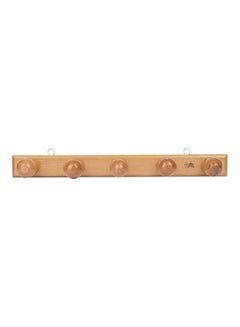 SAS Wooden Hangers, 5 Hooks Brown 