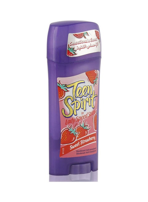 Teen Spirit Sweet Strawberry Deodorant Antiperspirant Multicolour 65grams