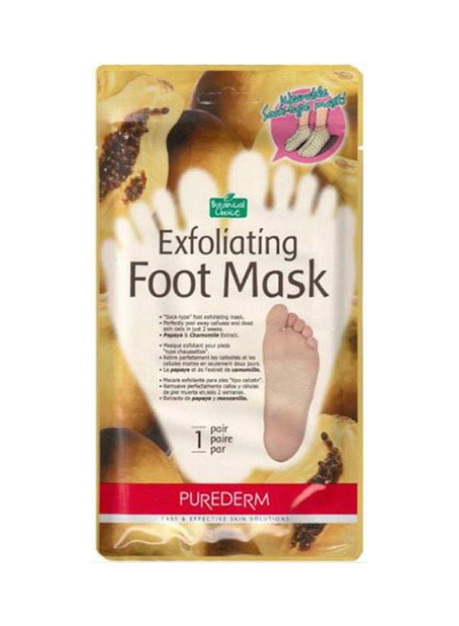 Purederm - Exfoliating Foot Mask Soft Feet Remove Scrub Callus Hard Dead Skin Brown - Image 1