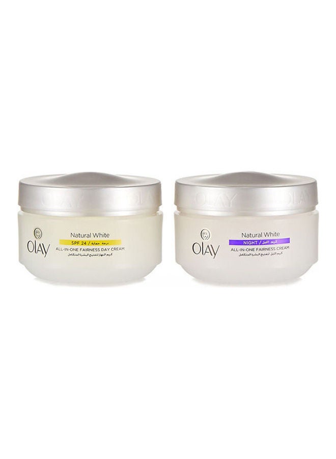 Olay Natural White Day Cream + Night Cream White 50ml - Image 1