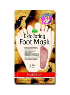 Purederm Exfoliating Foot Mask Papaya Multicolour 