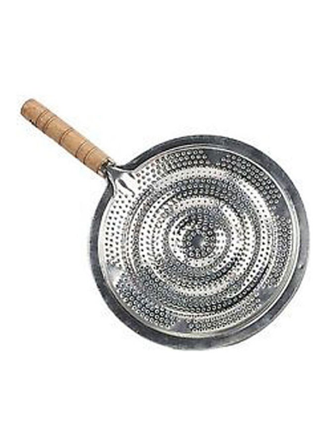 سيمر مات Simmermat Ring Heat Diffuser With Wooden Handle Silver  - Image 2