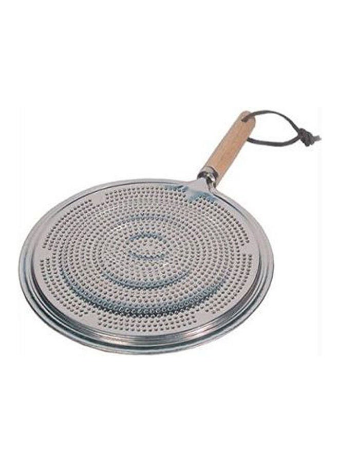 سيمر مات Simmermat Ring Heat Diffuser With Wooden Handle Silver  - Image 3
