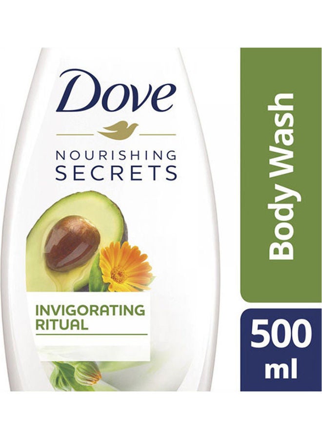 Dove Invigorating Body Wash Avocado White 500ml  - Image 1