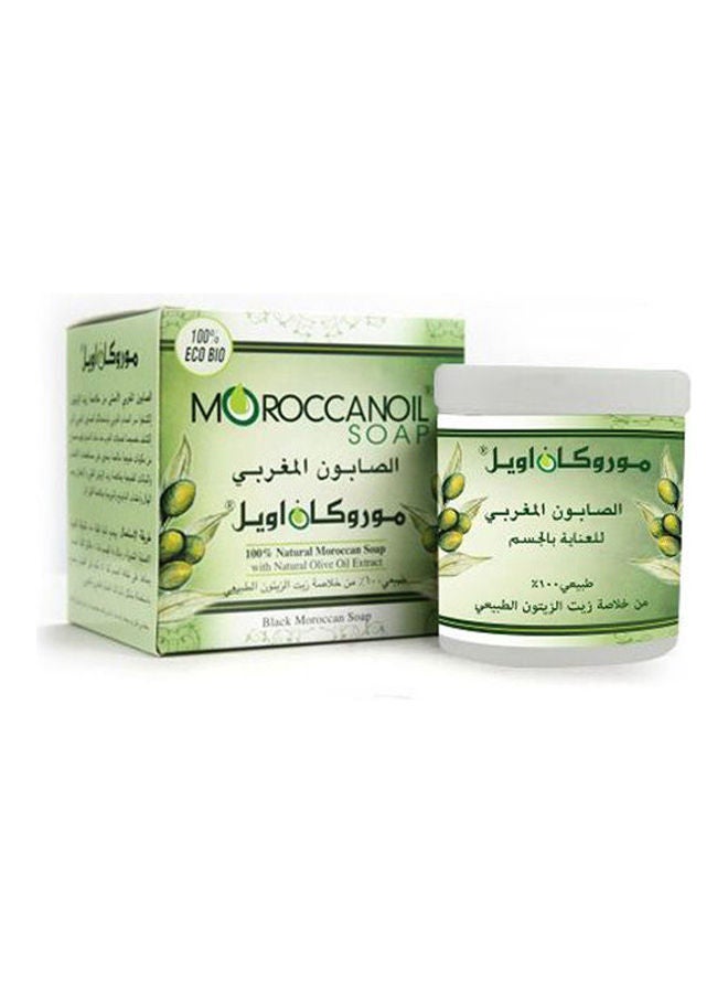 موروكان صابون أسود للاستحمام بخلاصة زيت الزيتون 100 % مع لوفة مجانية متعدد الألوان 250ملليلتر - Image 2