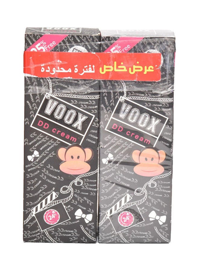 Voox Dd Cream Aura Whitening Radiant Lotion 2 Pieces Black 125grams