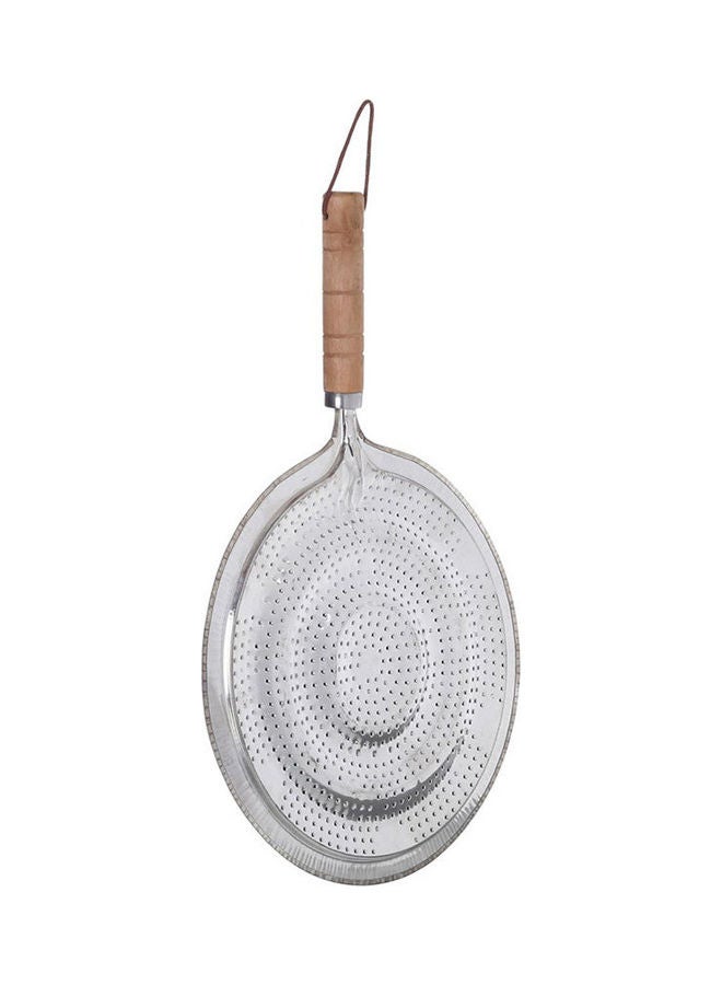 Ring Heat Diffuser With Wooden Handle Silver  - Image 2