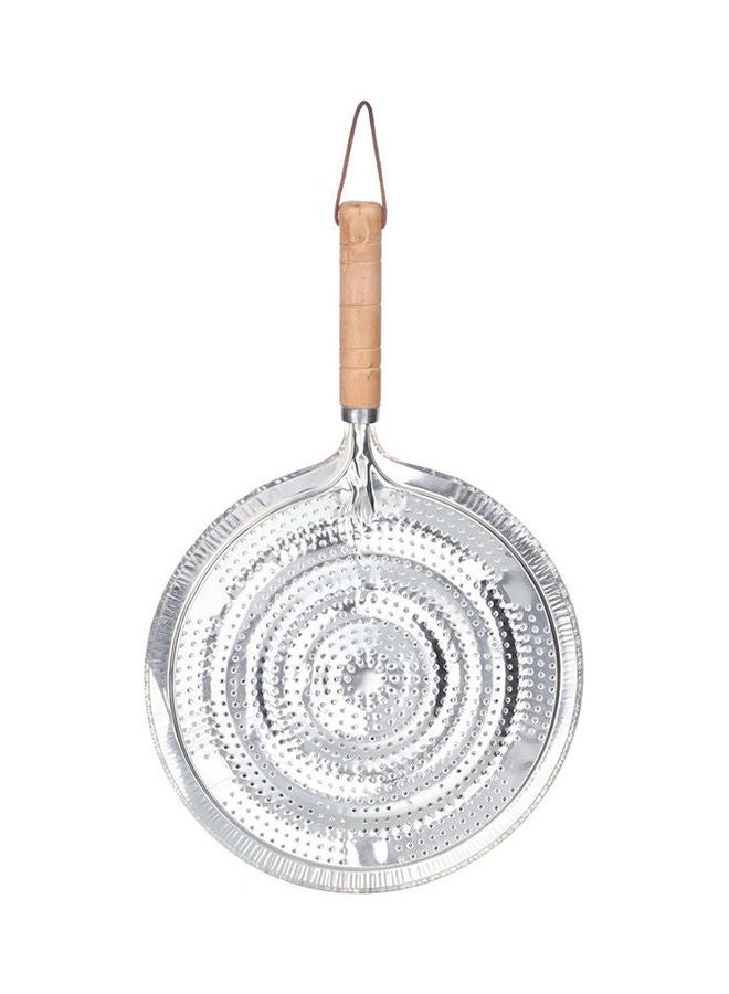 Ring Heat Diffuser With Wooden Handle Silver  - Image 1